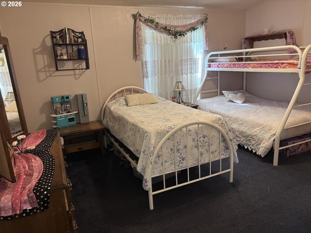 Cozy bedroom with bunk bed and decor.